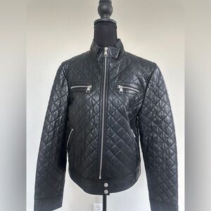 Karl Lagerfeld Black Quilted Moro Jacket
